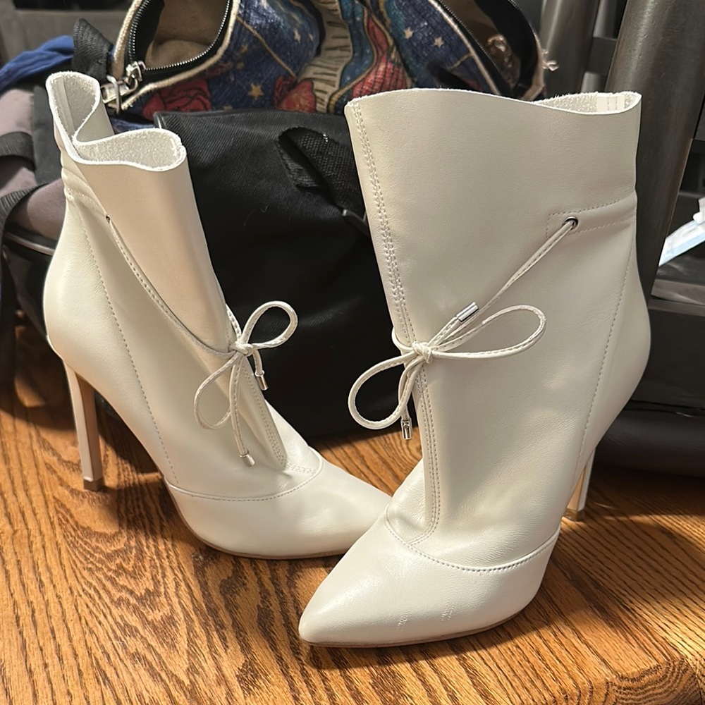 Nine West White Women's Ankle Boots
